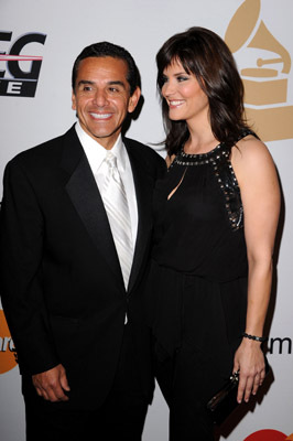 Antonio Villaraigosa and Lu Parker