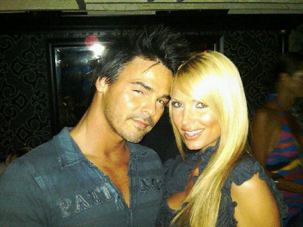 Chris Winters and Playboy Playmate 2004 Stephanie Glasson at her birthday event