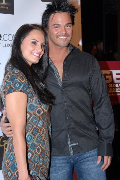 Chris Winters and Kristen DeLuca at a red carpet event