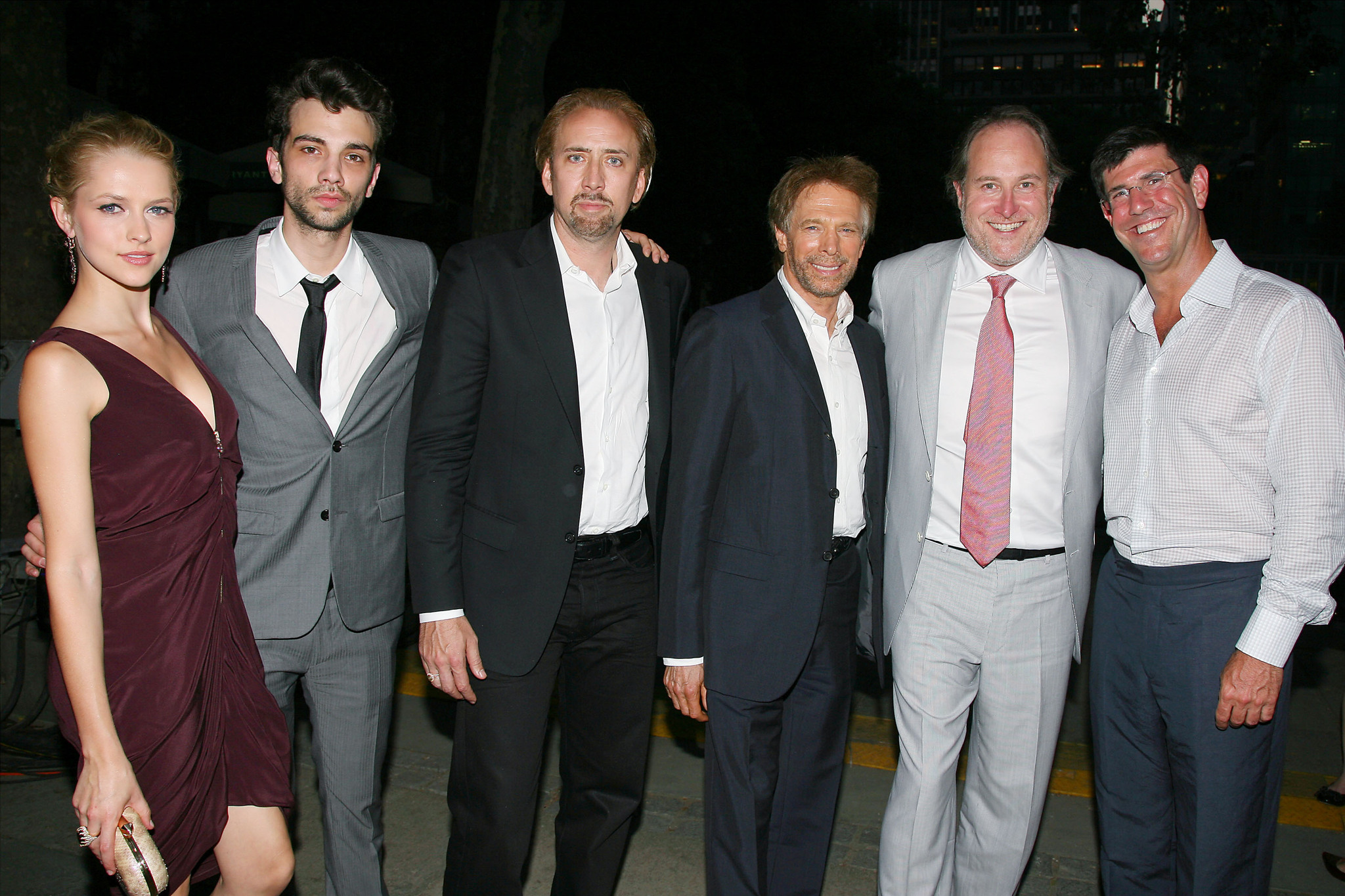 Nicolas Cage, Jerry Bruckheimer, Jon Turteltaub, Jay Baruchel, Teresa Palmer and Rich Ross at event of Burtininko mokinys (2010)