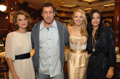 Courteney Cox, Adam Sandler, Keri Russell and Teresa Palmer at event of Bedtime Stories (2008)