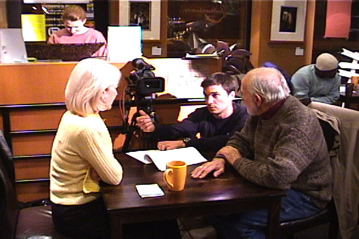 Julie Mitre, Armand Diab and Paul J. Slivinski on the set of 