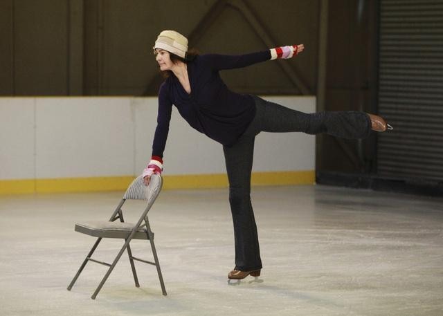 Still of Sean Young and Denis Petukhov in Skating with the Stars (2010)