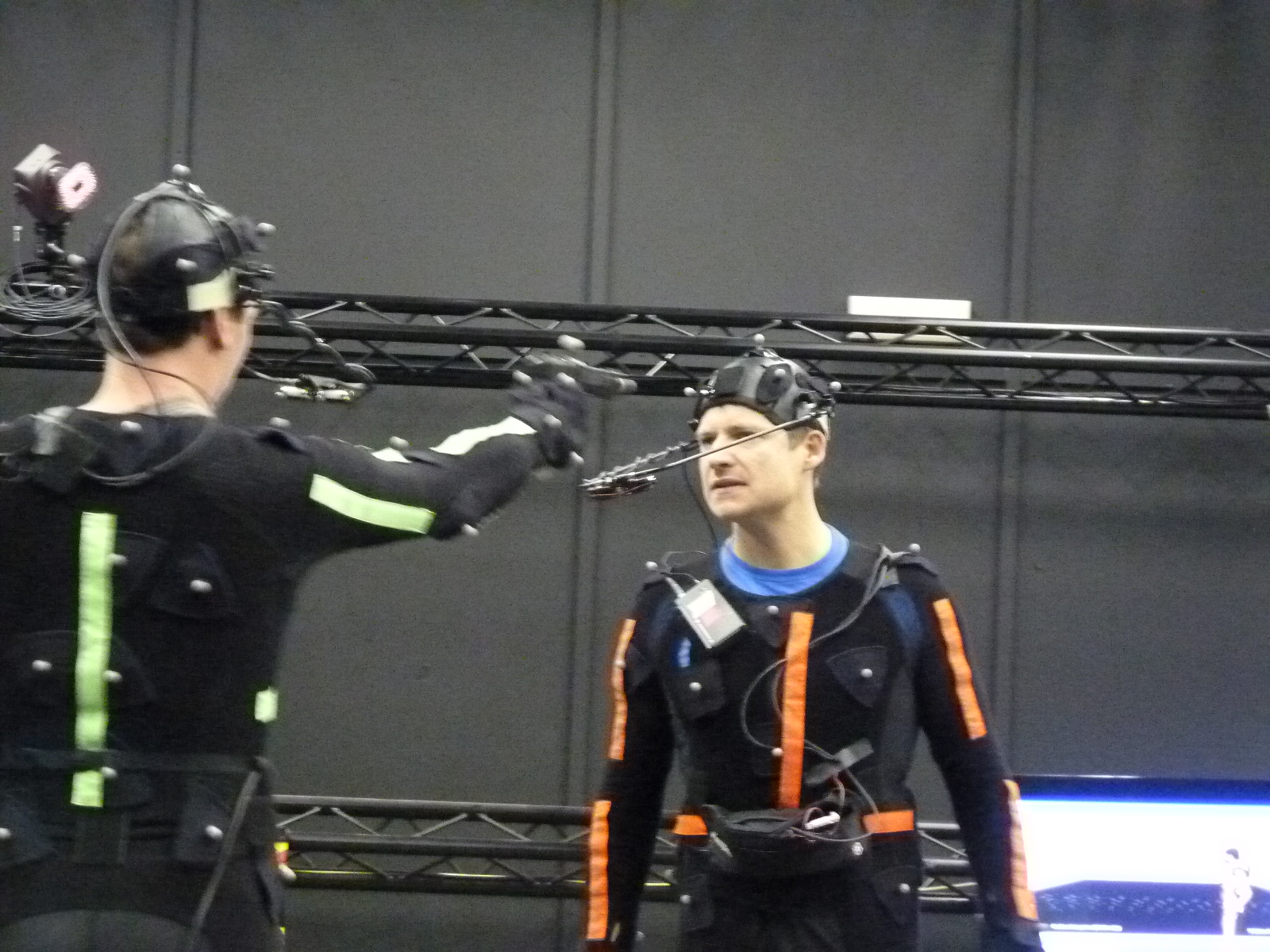 Rob Oldfield in a performance capture at Centroid in Pinewood Studios. (The very same studio where Sigourney Weaver torched the eggs in Aliens)