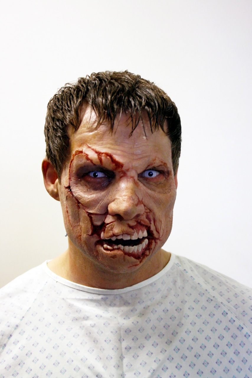 Rob Oldfield as the zombie in his own entry for Doritos King of Ad's 'Zombie' (Great prosthetics makeup by Adrian Rigby)