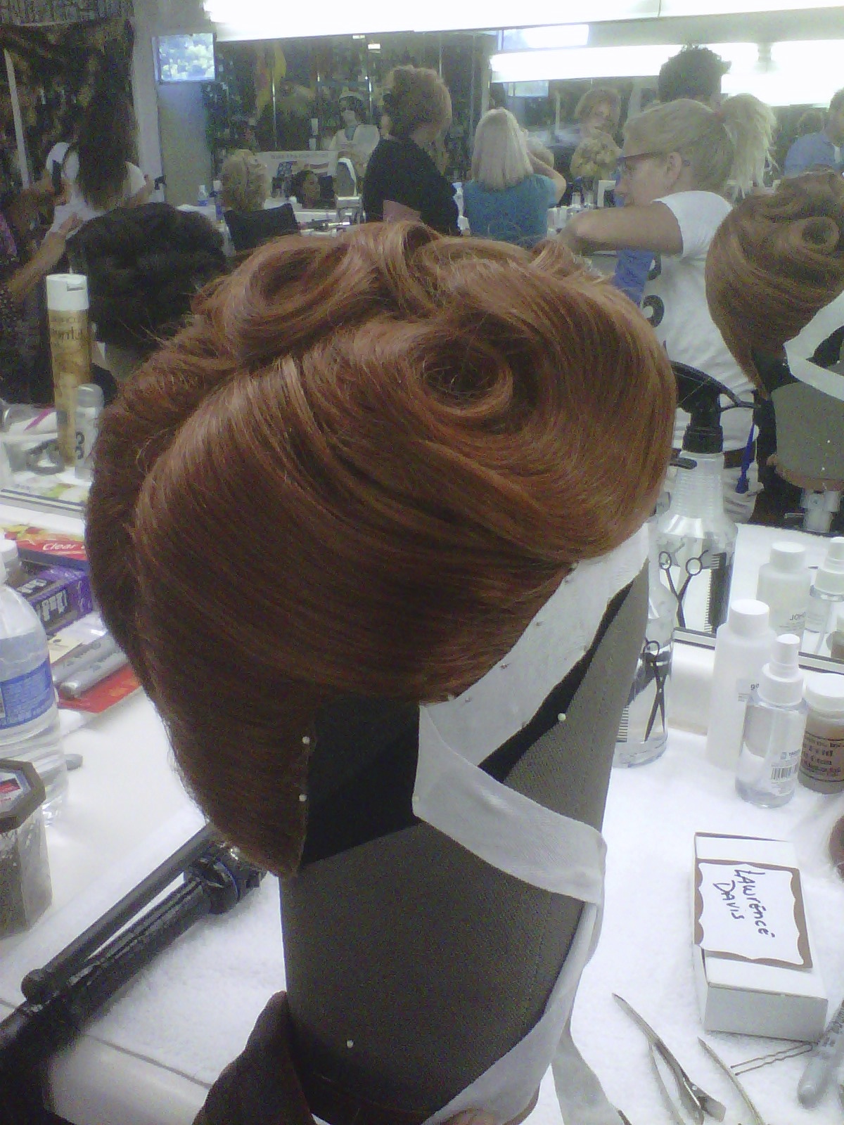 Period wig styling