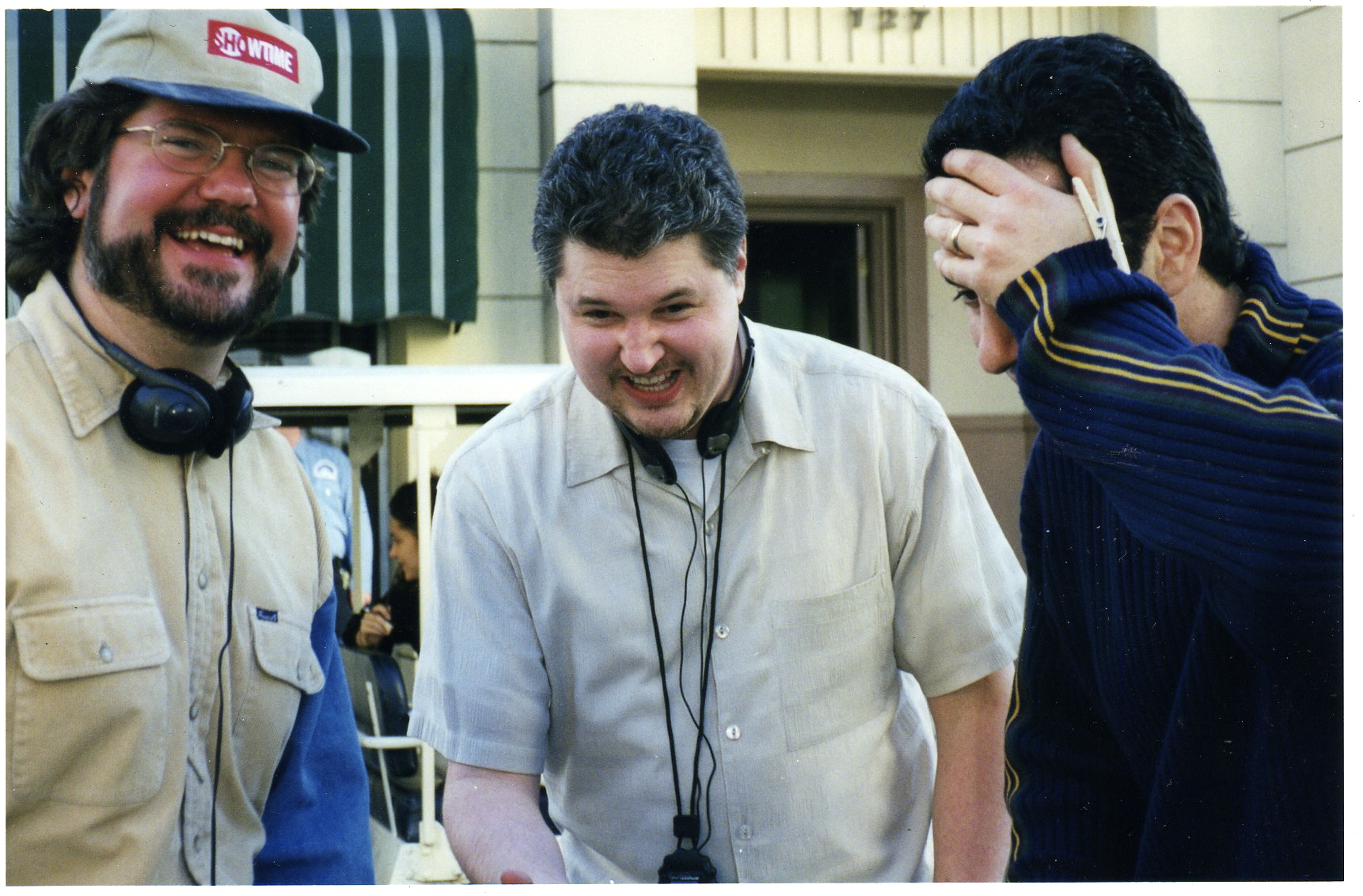 Director Steven Jon Whritner, producer Michael Buckley & line producer Jeff Waxman on the Paramount lot.