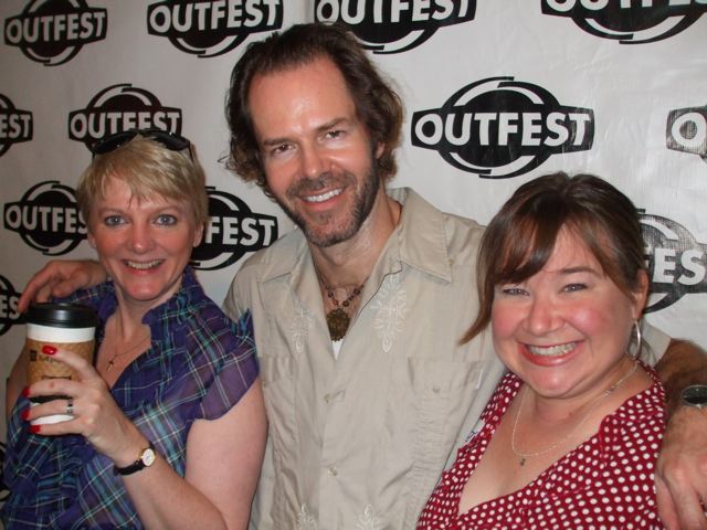 Alison Arngrim, Derek Long and Kelly Keaton at OUTFEST LA July 2009 for MAKE THE YULETIDE GAY.