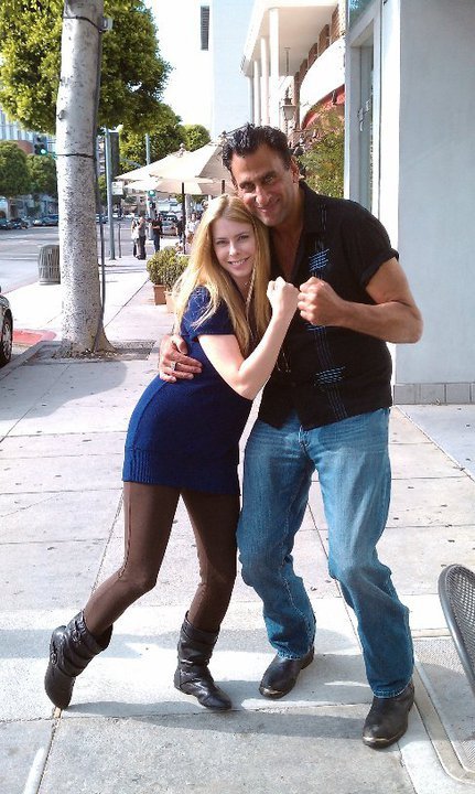 Enjoying a nice afternoon, with my dear friend Kristin McCoy, in Beverly Hills. Kristin is also a wonderful actress!!