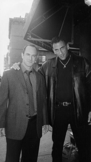 With awesome actor, Chris Meloni, after filming my scene with him and Mariska Hargrity on 