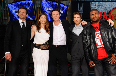 Liam Neeson, Jessica Biel, Bradley Cooper, Sharlto Copley and Quinton 'Rampage' Jackson at event of A komanda (2010)