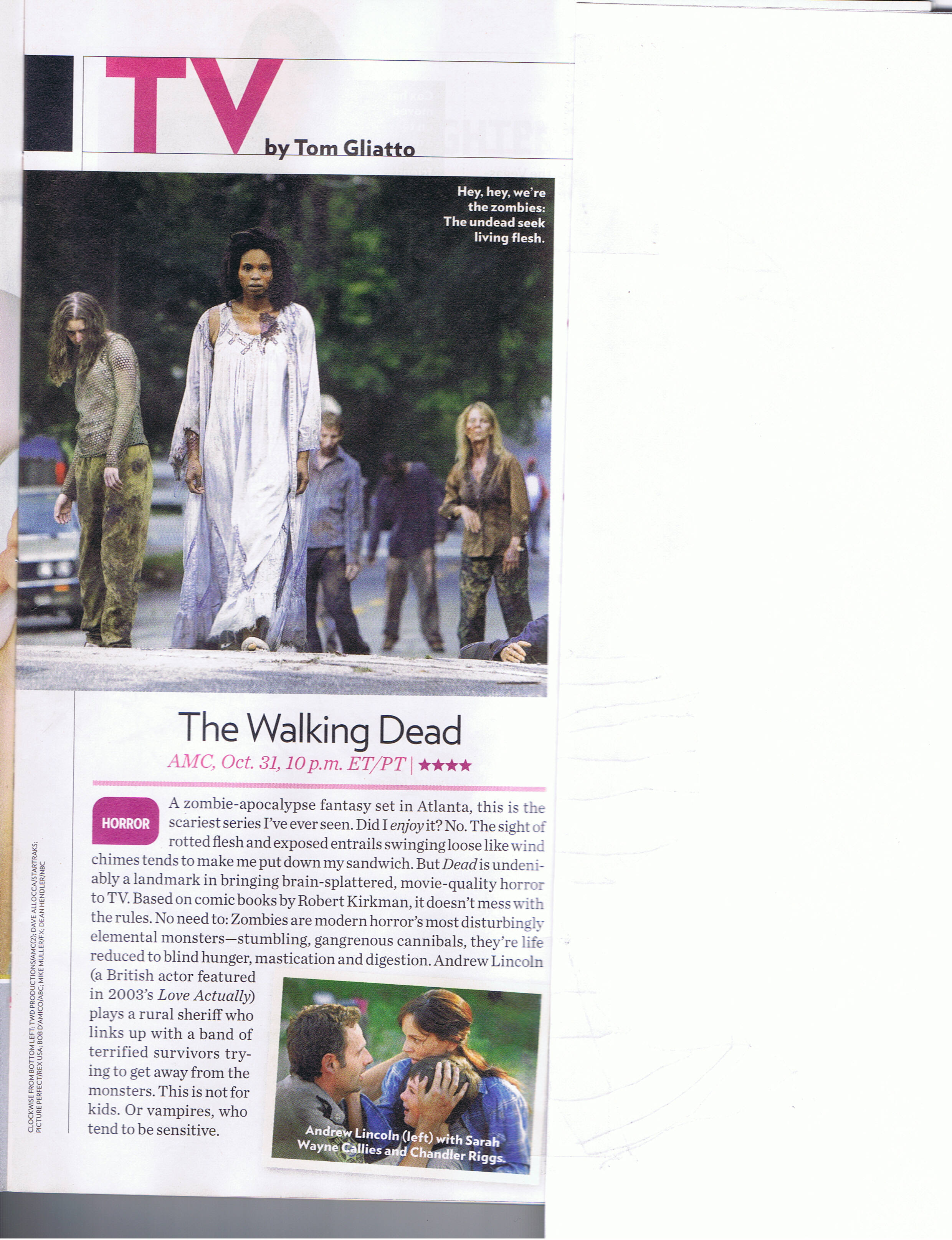 People magazine gave walking dead four stars