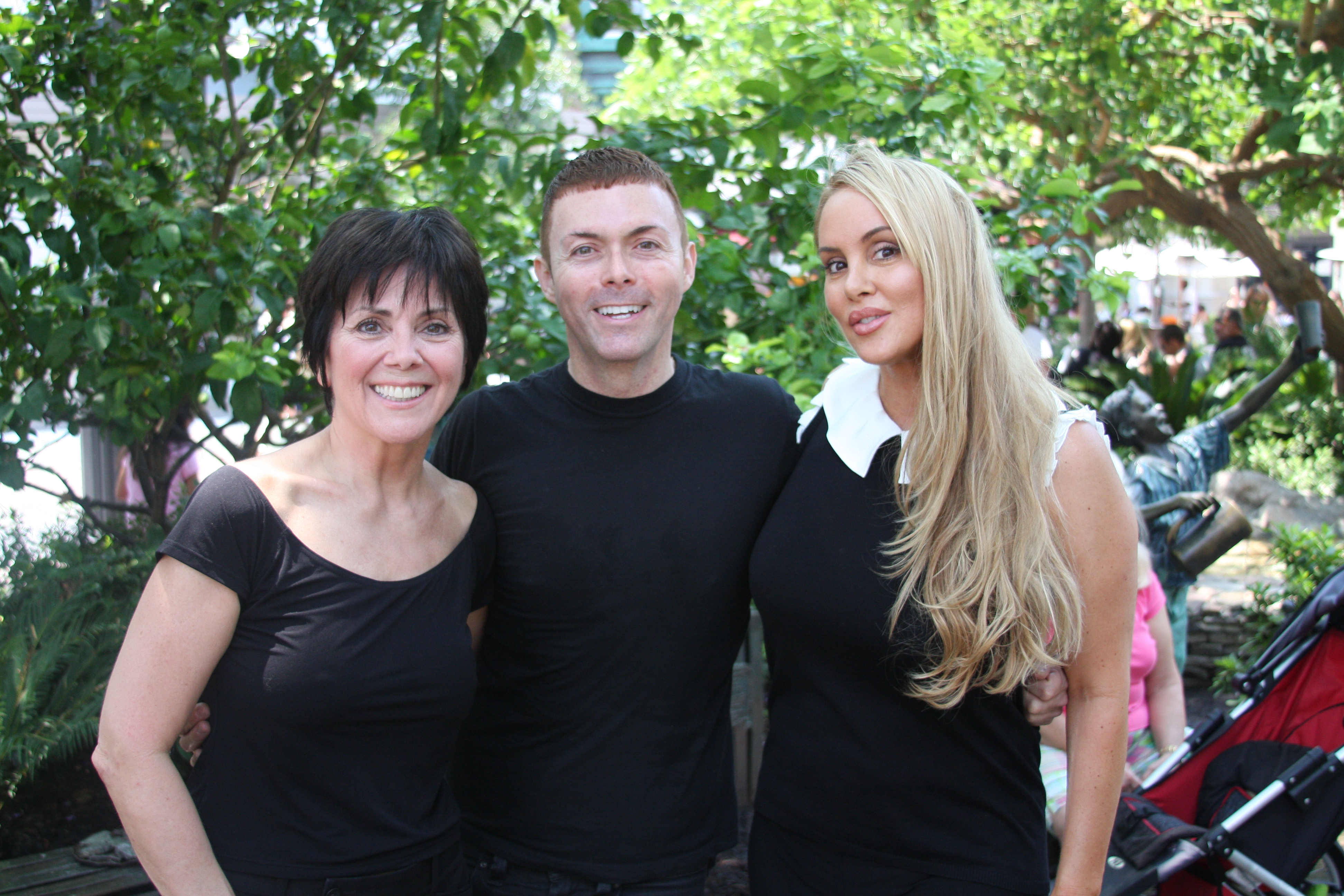 Actress Robin Arcuri, Joyce DeWitt and Richard Barone at Hollywood Book Festival. The Grove. California. 2008