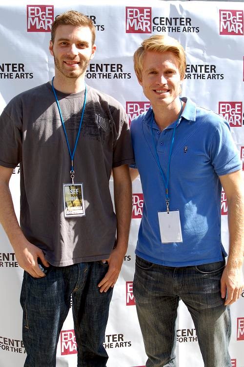 Nate Golon and Director Andre Welsh at the 2010 Edgemar Short Film Festival in Santa Monica, CA