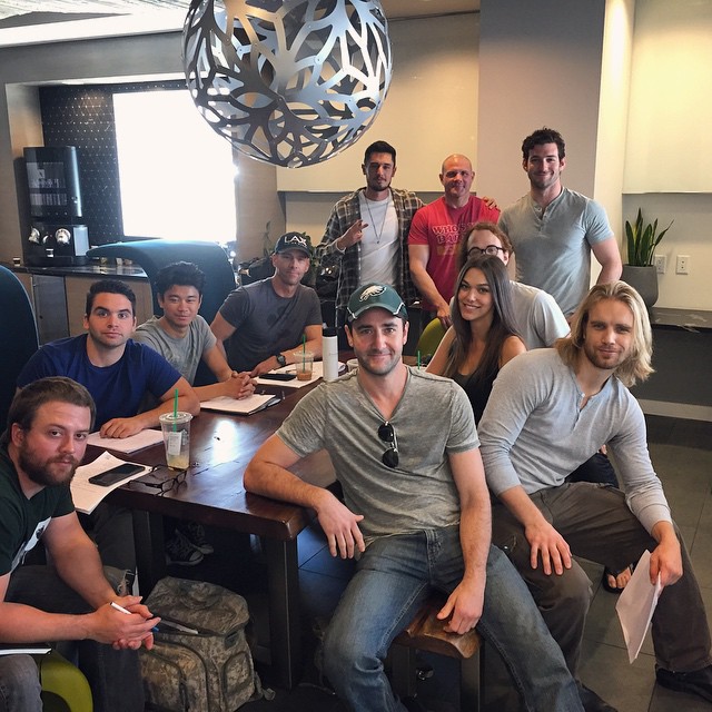 Cast of LionsMarch - table read