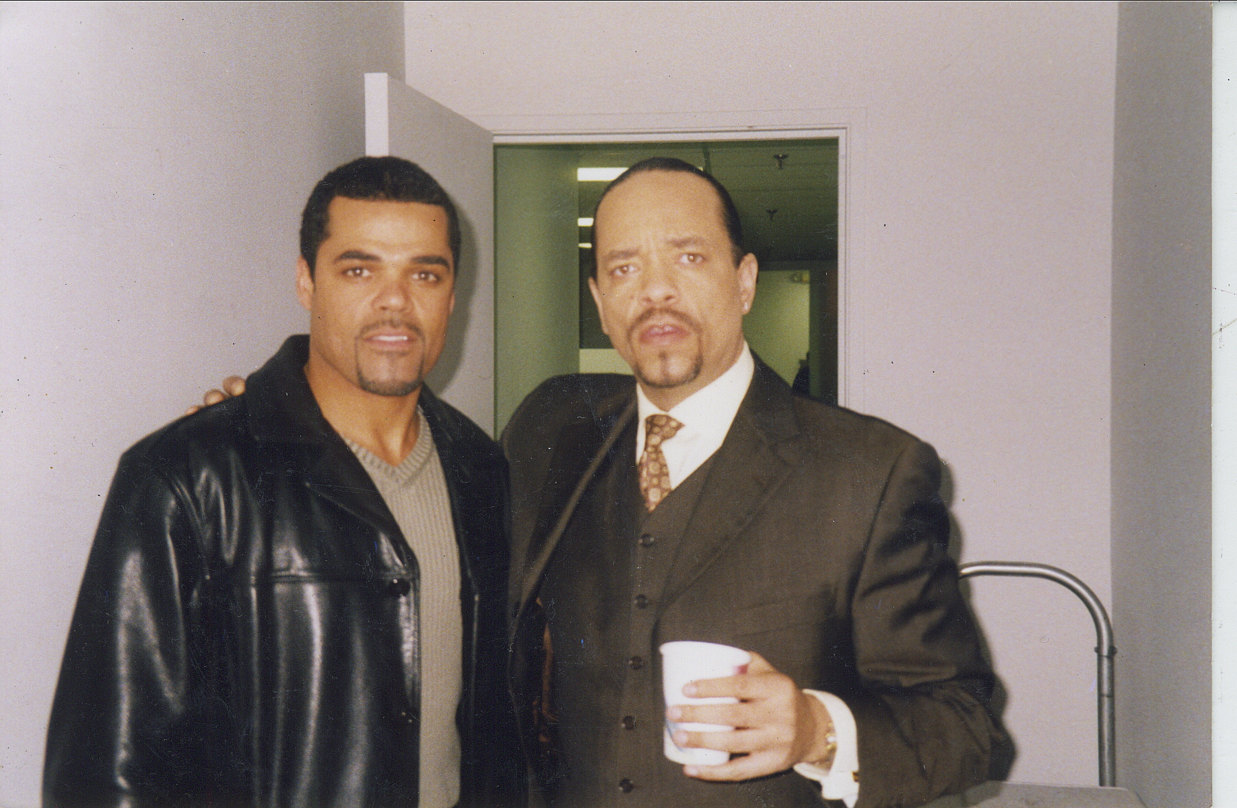 ICE-T and (Stunt Double) Brian Keith Allen on the set of 'Law & Order Special Victim Unit'.