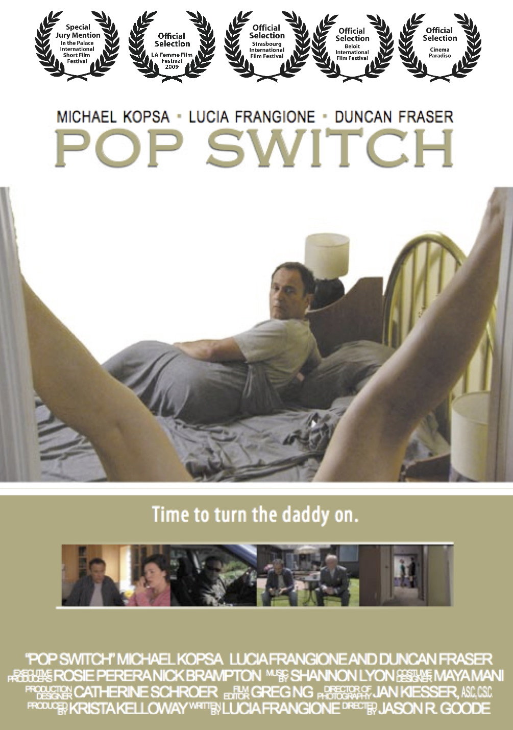 Duncan Fraser, Michael Kopsa and Lucia Frangione in Pop Switch (2009)