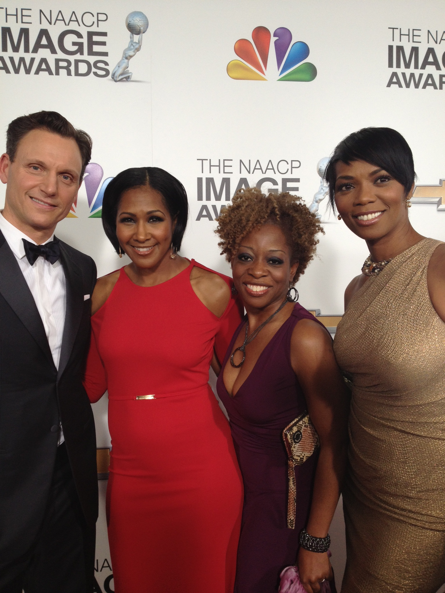 Cas Sigers, Terri J. Vaughn, Vanessa Williams and Tony Goldwyn red carpet at the NAACP Image Awards