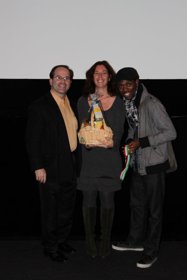 Accepting awards for our short film 'Cancer & Cake' at Anthology Film Archives NYC.