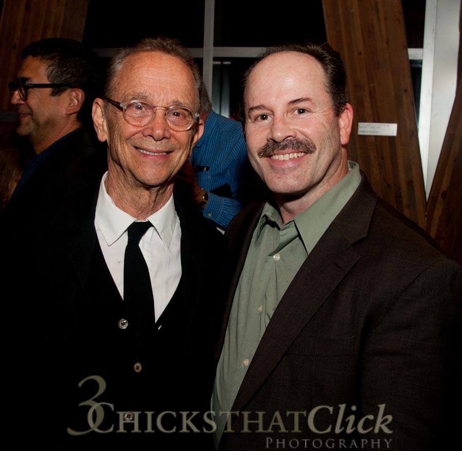 Opening night with my director Joel Grey for the show 'On Borrowed Time' at Two River Theater, Red Bank NJ.