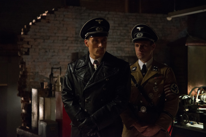 Rufus Sewell and Aaron Blakely in 'The Man in the High Castle'