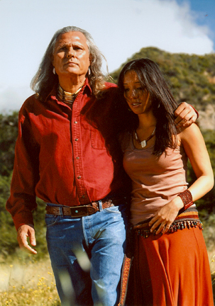 Michael Horse and Jennifer Lee Wiggens in 