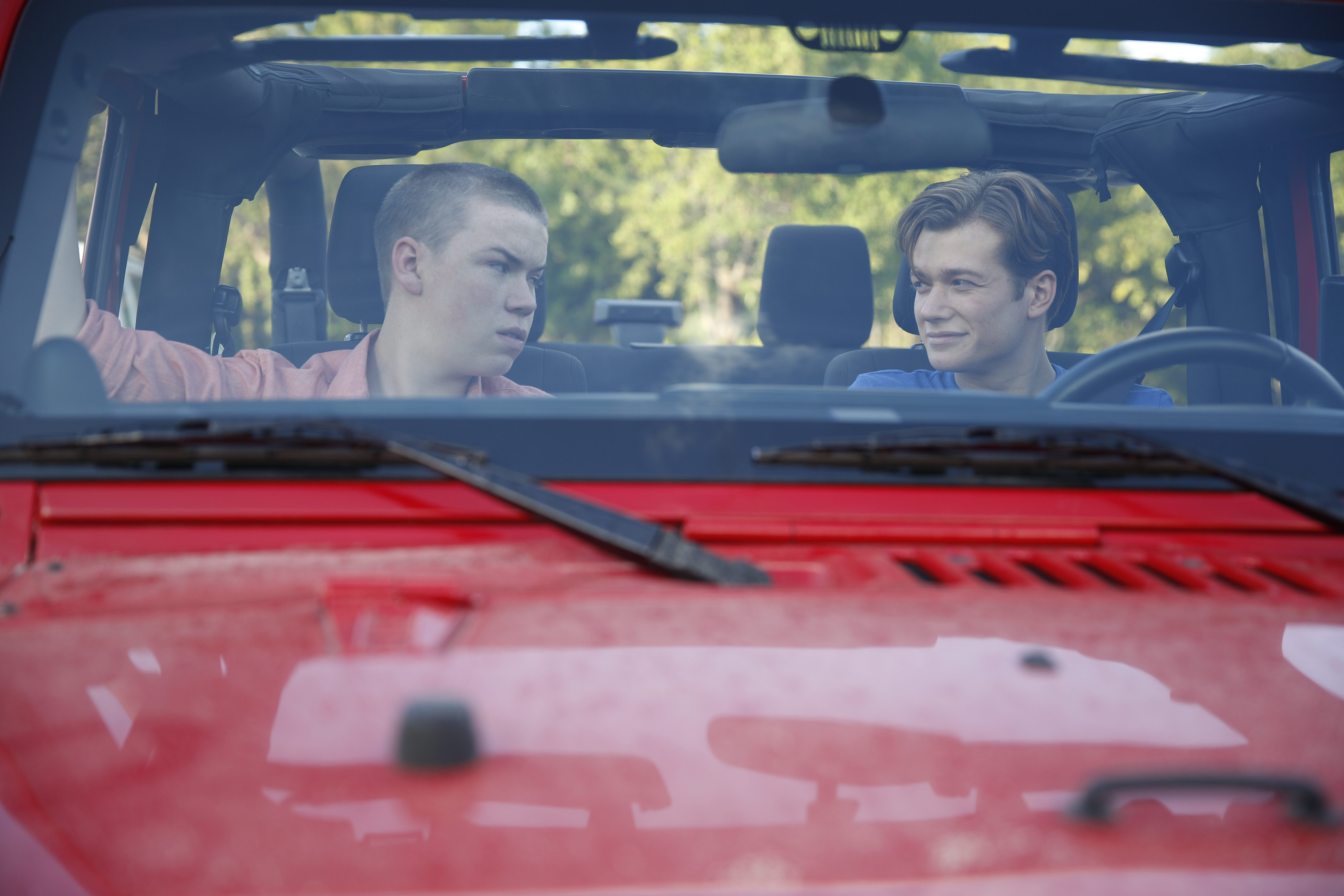 Still of Ed Speleers and Will Poulter in Plastic (2014)