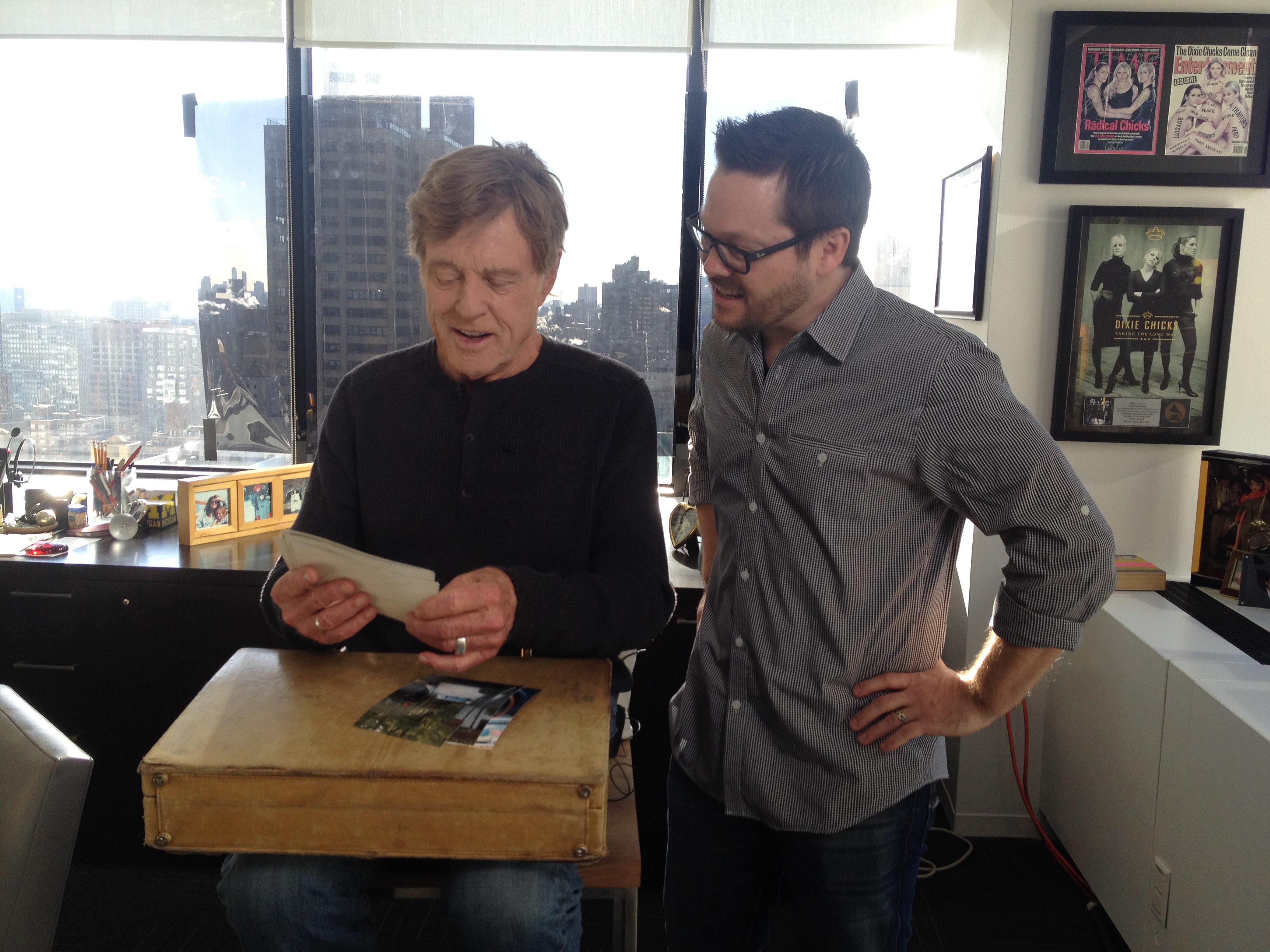 Shooting Robert Redford for Paul Newman Doc.