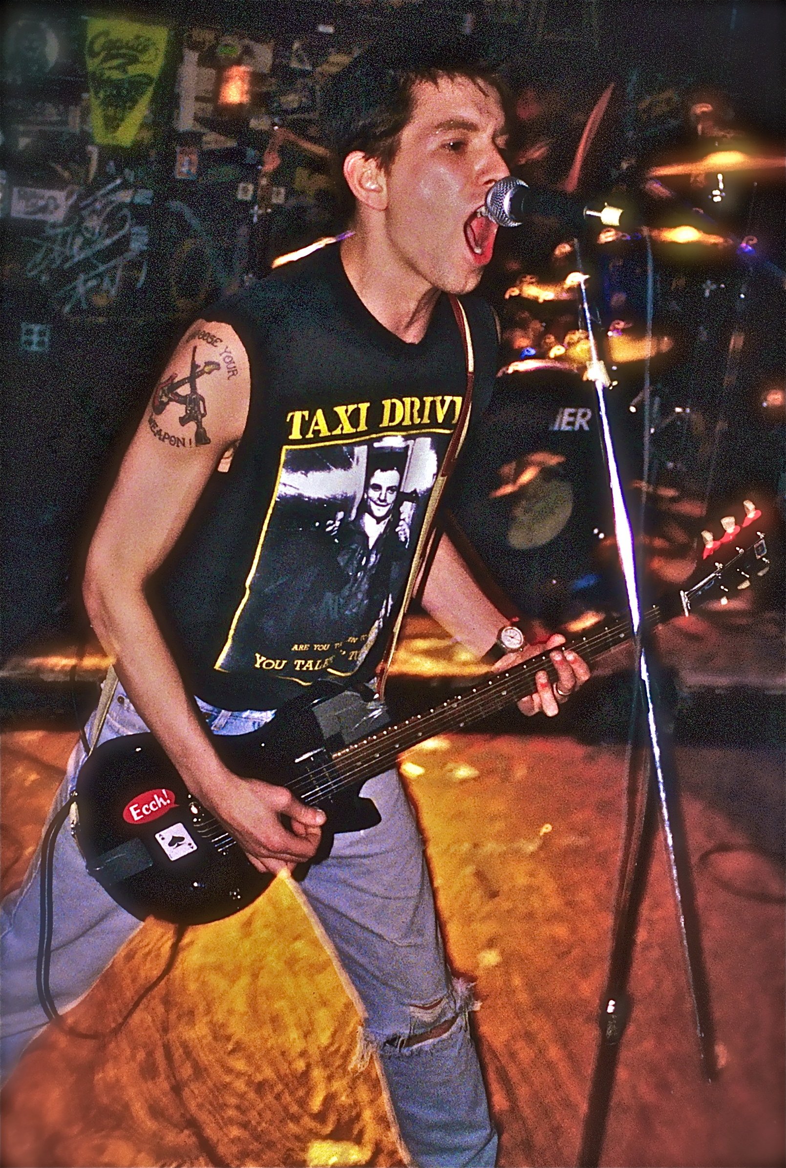 Michael at CBGB, New York City. 1997