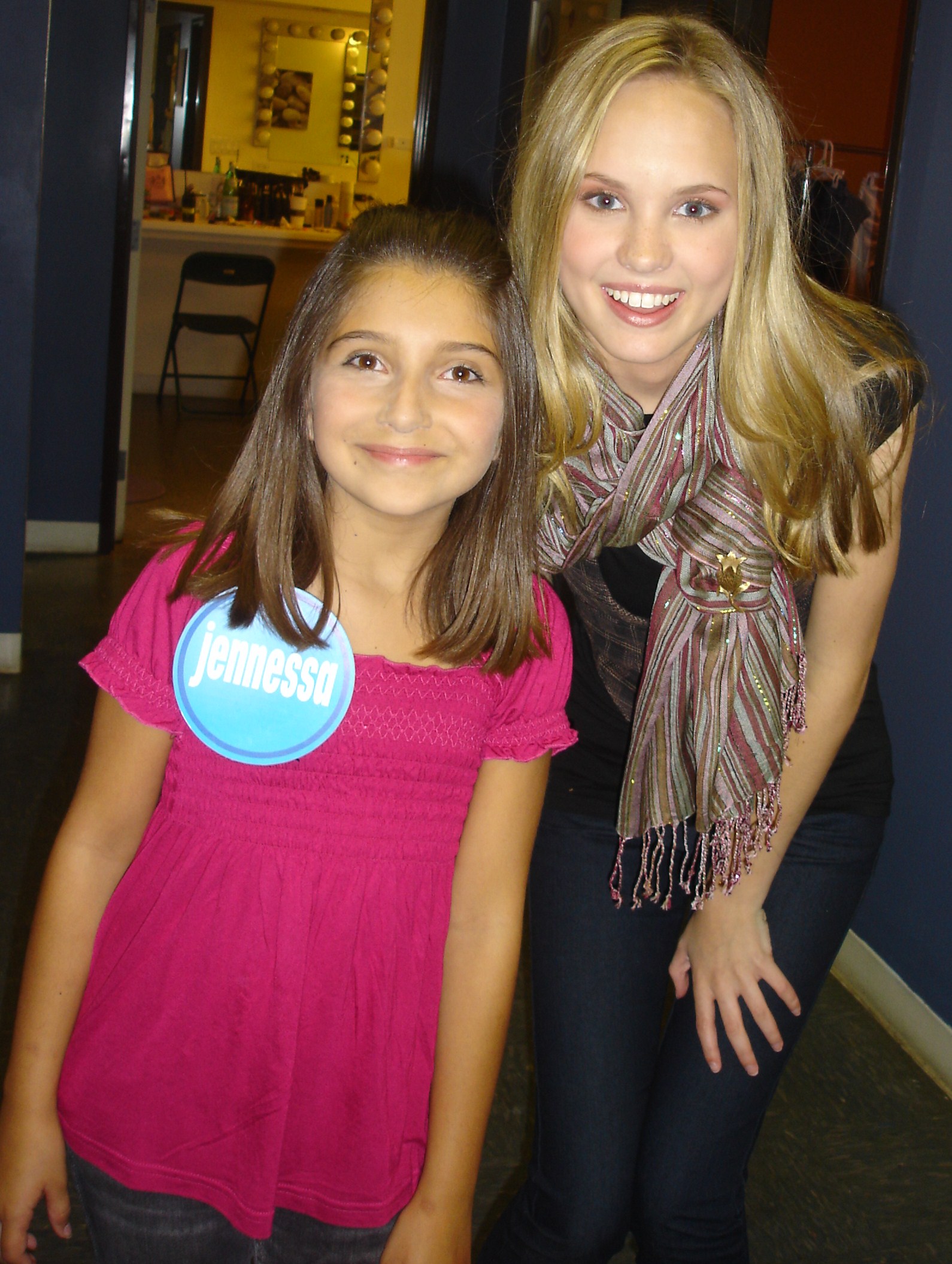 Jennessa Rose and Meaghan Martin 7/08 Camp Rock 3 Minute Game Show