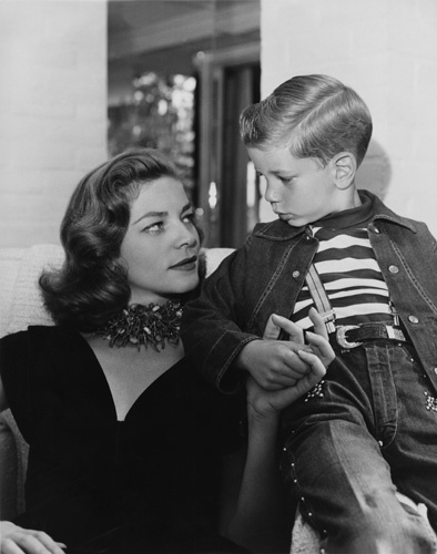 Lauren Bacall and son Stephen