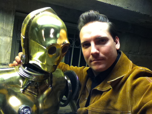 C3-PO and I. C3-PO from Empire Strikes Back and Return of the Jedi.