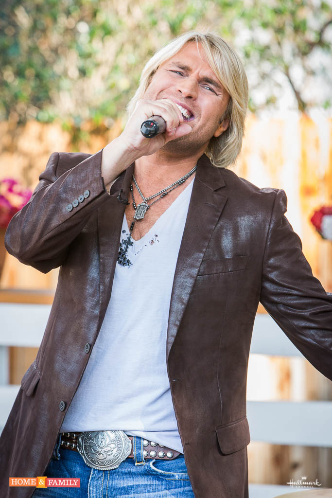 Marcus Collins of The Texas Tenors performs of Hallmark Channel's Home & Family