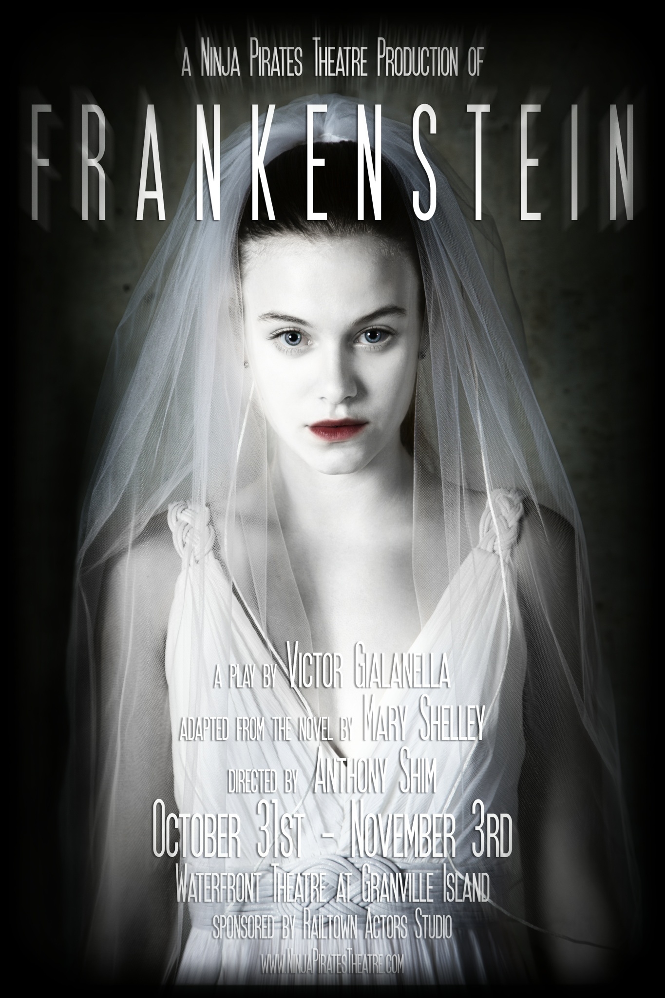 Tiera as the lead Elizabeth in an adaptation of Mary Shelly's Frankenstein.
