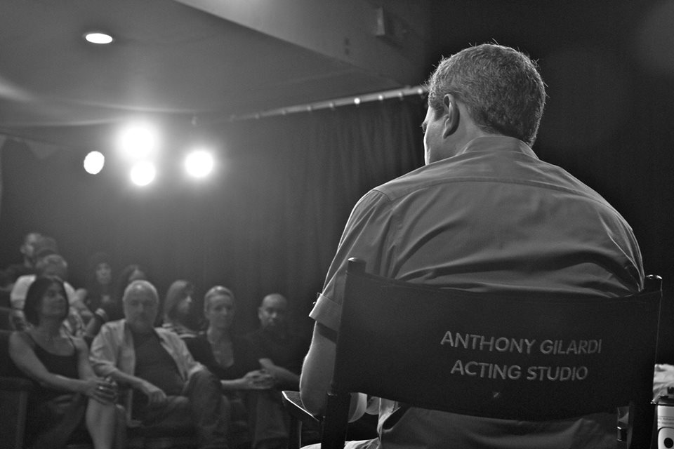 Anthony Gilardi teaching his students at the Anthony Gilardi Acting Studio.