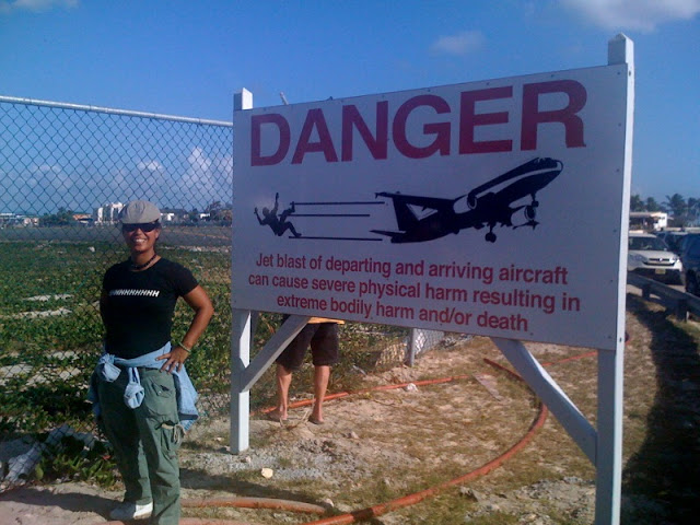 Johanna Bermúdez-Ruiz in St.Maarten, after filming MSNBC Network Documentary HD B-roll, Why Planes Crash: Brace for Impact