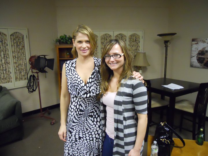 Marta Cena and guest speaker Kristy Swanson in acting class at The Actors Workshop, Orange County.