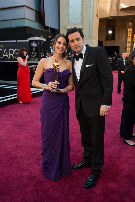 Angie at the 2013 Oscars with comedian Ben Gleib