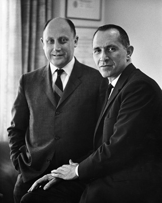 Edwin Shneidman and Norman Farberow at the Los Angeles Suicide Prevention Center