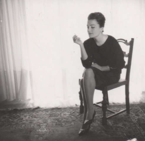 Pari Leventi at home, 1964