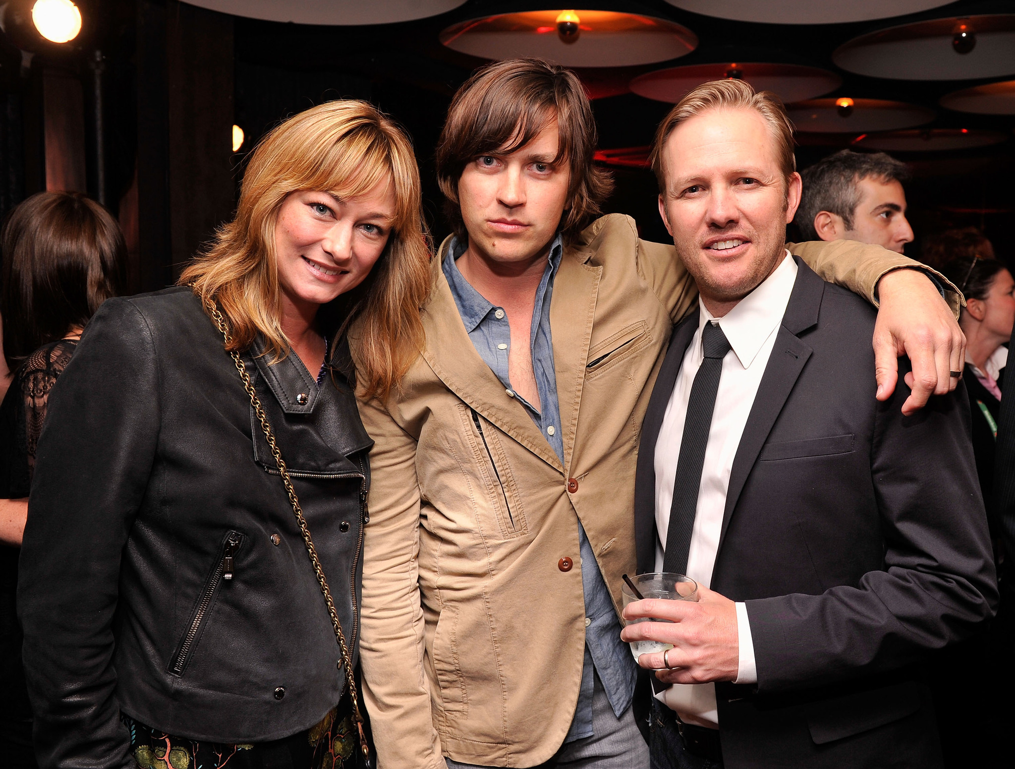 Lee Kirk and Rhett Miller at event of The Giant Mechanical Man (2012)