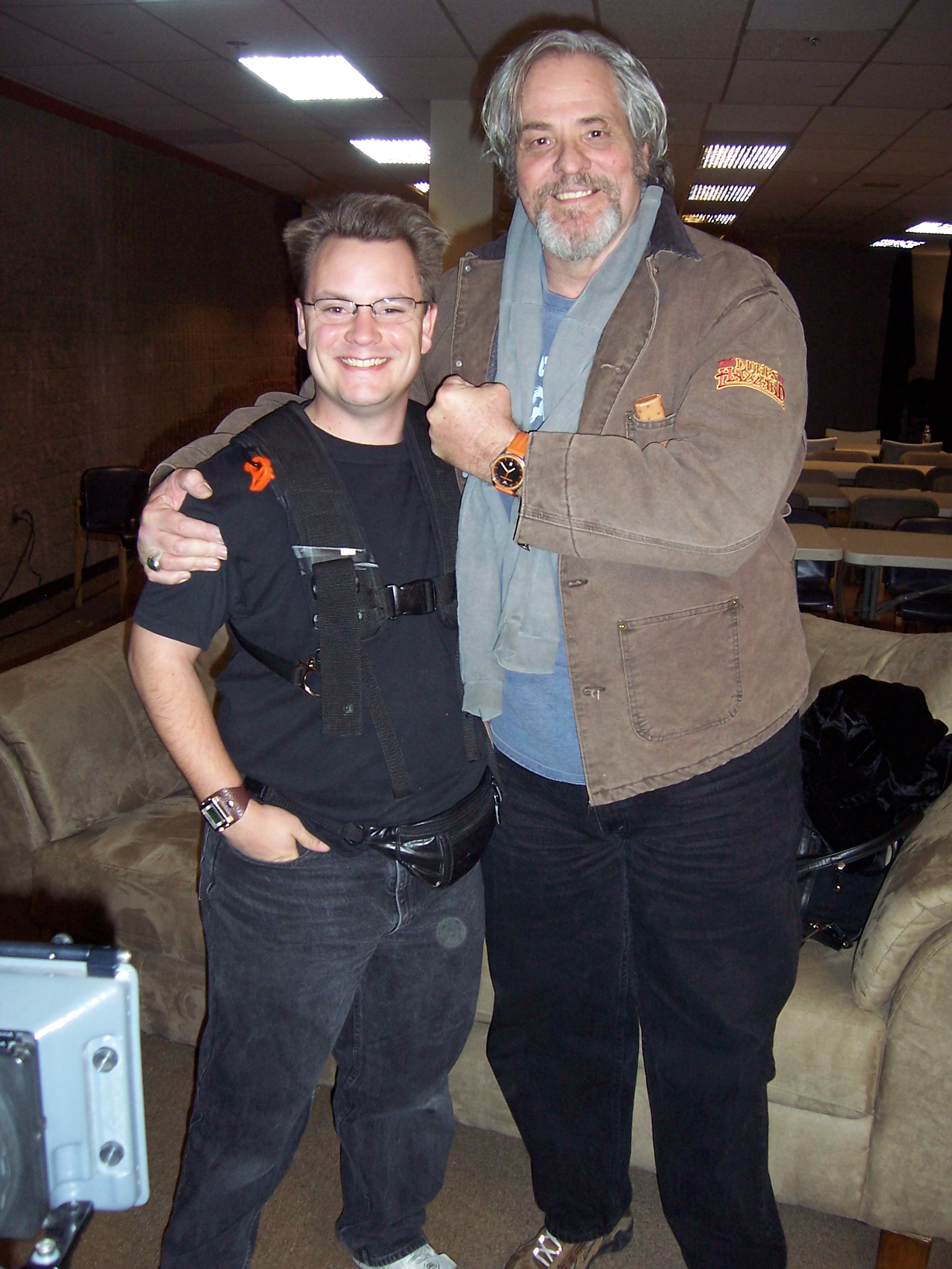 Me and M.C. Gainey shooting Behind the Scenes of 