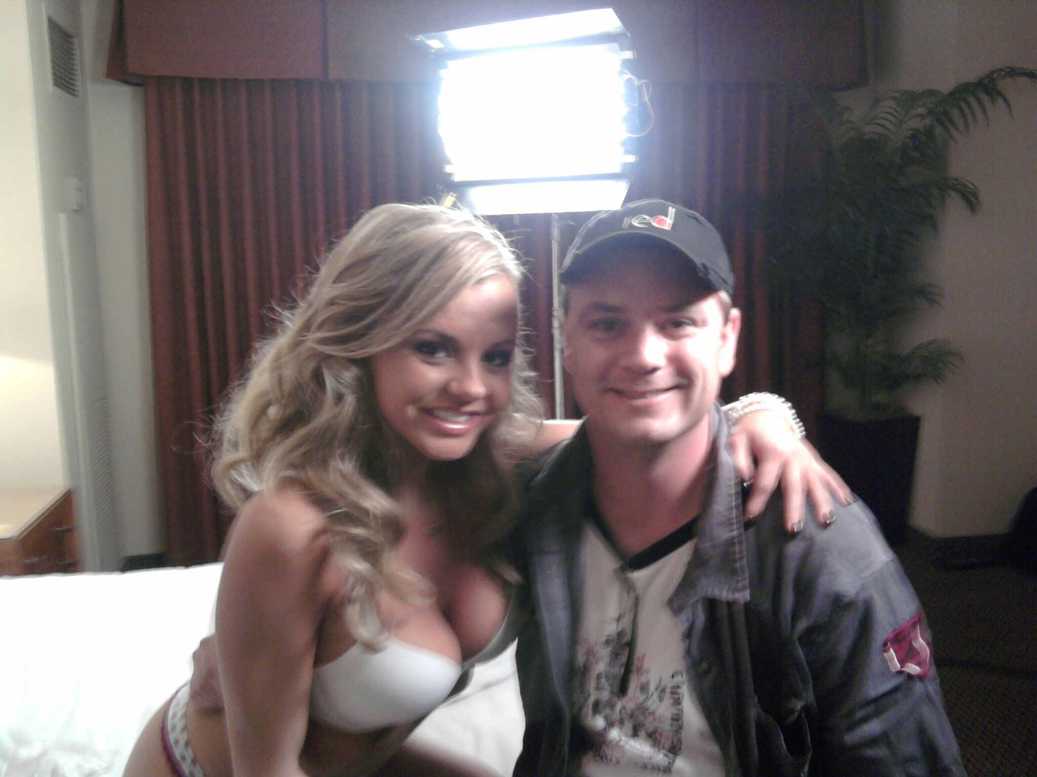 Me and Bree Olson on the set of 