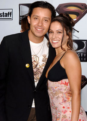 Premiere: Efren Ramirez and Christina DeRosa at the Westwood premiere of Warner Bros. Pictures' Superman