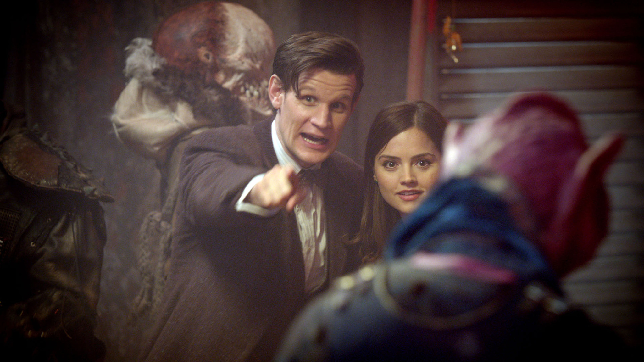 Still of Matt Smith and Jenna Coleman in Doctor Who: The Rings of Akhaten (2013)