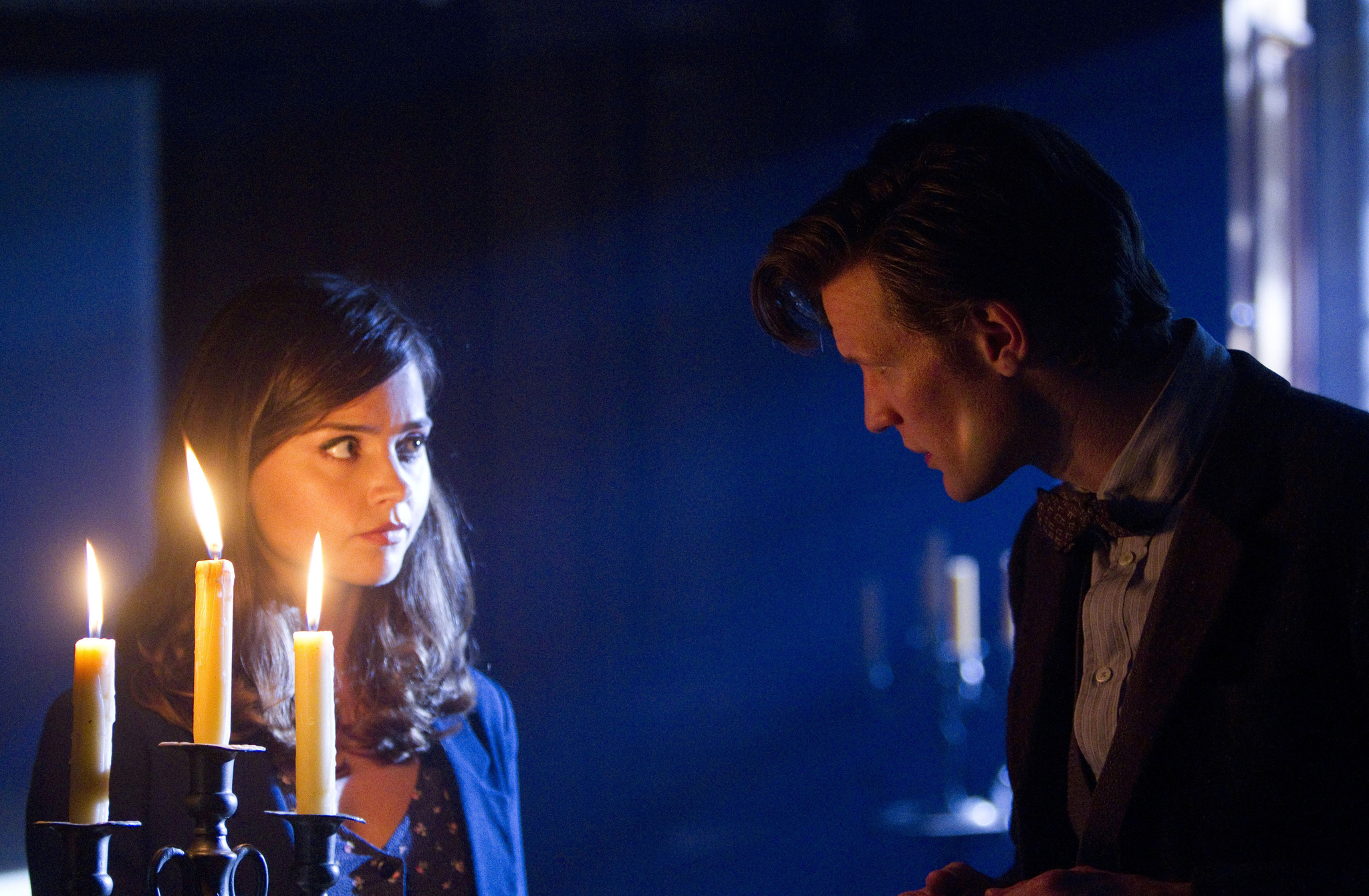 Still of Matt Smith and Jenna Coleman in Doctor Who (2005)