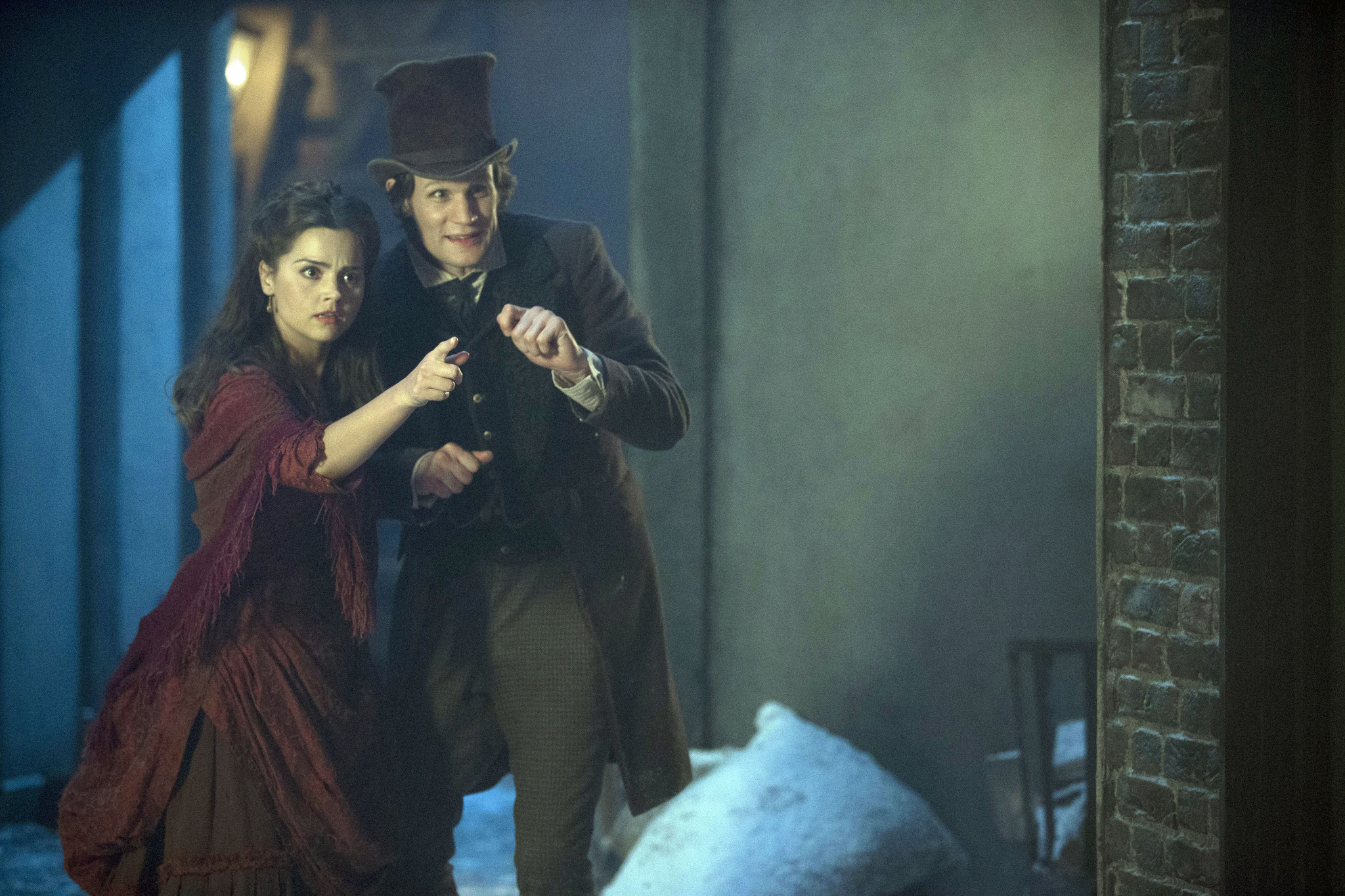 Still of Matt Smith and Jenna Coleman in Doctor Who (2005)