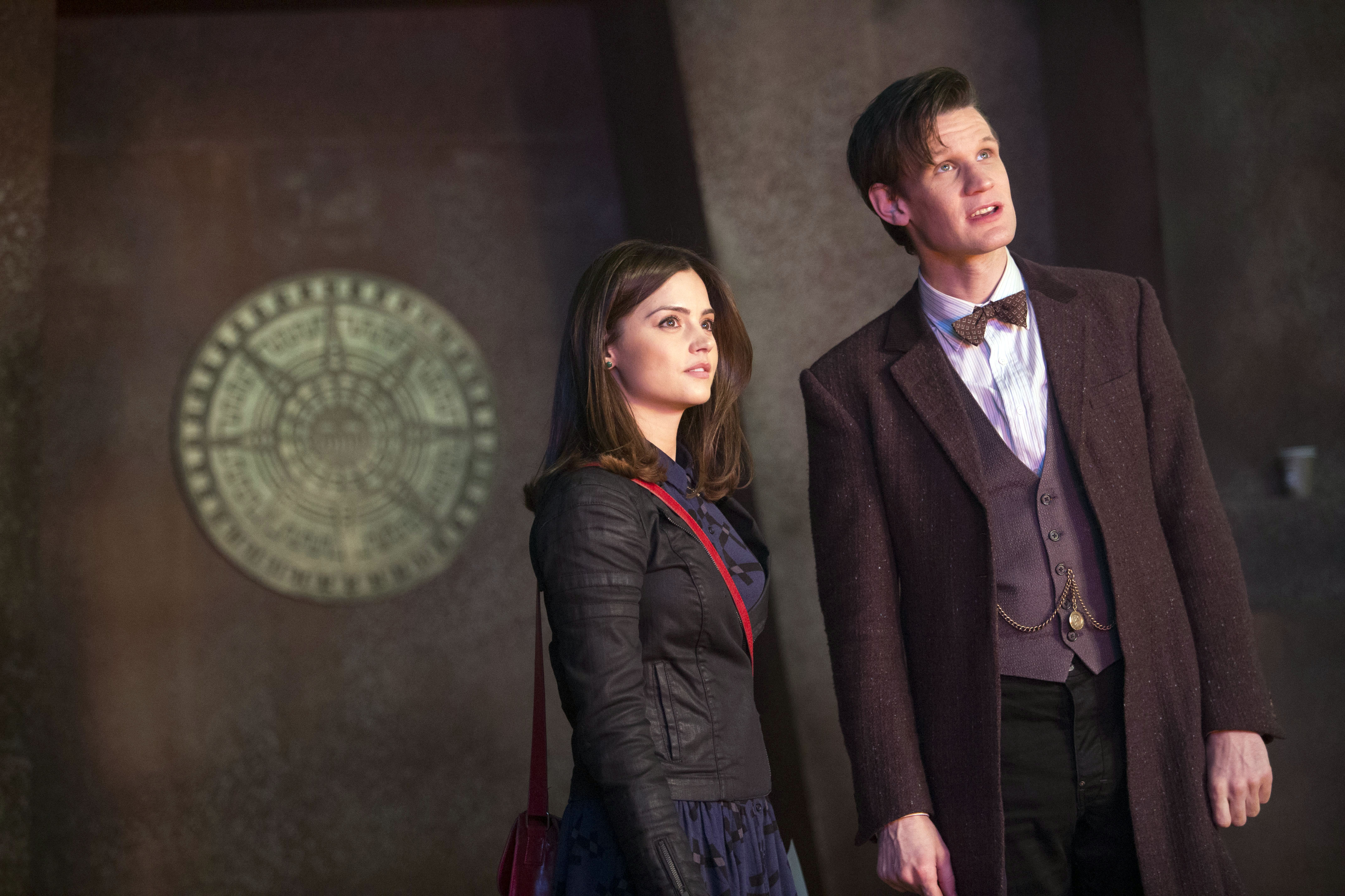 Still of Matt Smith and Jenna Coleman in Doctor Who (2005)