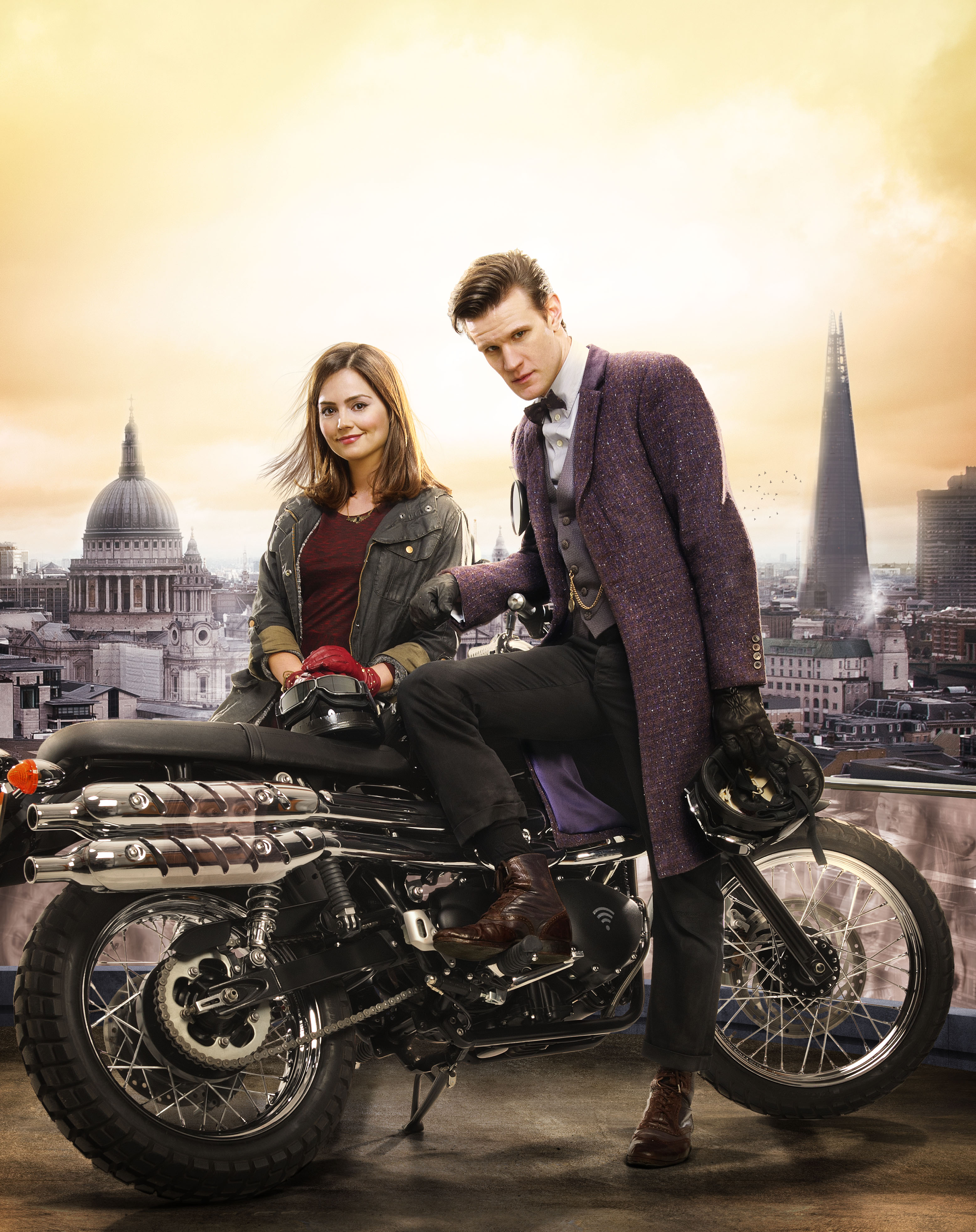 Matt Smith and Jenna Coleman in Doctor Who (2005)
