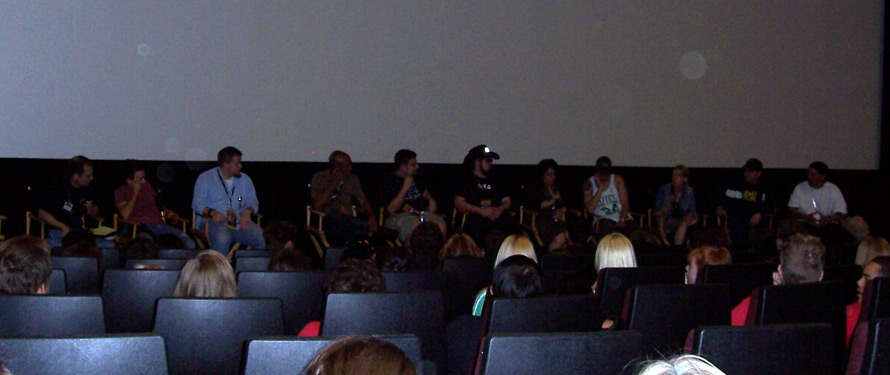 Q&A Panel at the 2006 Phoenix Film Festival. Panel was an open forum to local high school students taking a class on film/drama. The short-film that James composed, an Official Selection at the festival, was so well respected that the PFF invited the represnts of 
